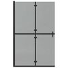 vidaXL Walk-in Duschwand Schwarz 120 x 6.5 x 190 cm