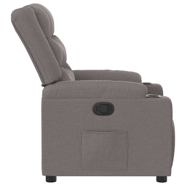 vidaXL Relaxsessel Taupe Stoff