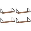 vidaXL Wandregale 4 stk. Altholz 50 x 16 x 15,5 cm