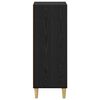 vidaXL Sideboard Schwarz Eichen-Optik 34,5 x 32,5 x 90 cm