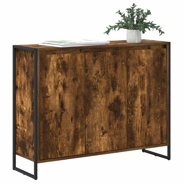 vidaXL Seitenschrank Raucharbe 96,5 x 30 x 75 cm Holzwerkstoff