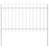 vidaXL Gartenzaun WOERDEN 7 stk. 11,9 x 1,2 m Wei&szlig;