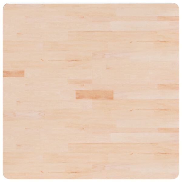 vidaXL Tischplatte Quadratisch 80x80x2,5 cm Eichenholz Unbehandelt