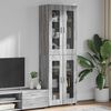 vidaXL Highboard FLORIN Graues Sonoma 60 x 35 x 182 cm Holzwerkstoff