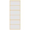 vidaXL Schiebet&uuml;r Golden 76x205 cm Matt ESG-Glas und Aluminium