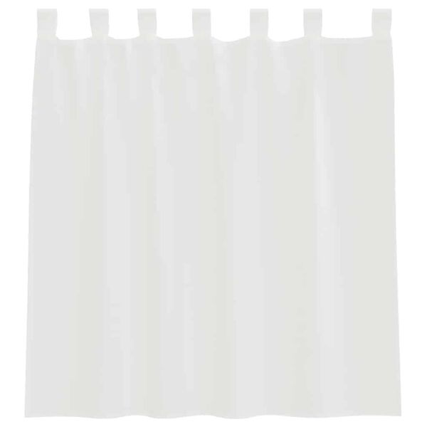 vidaXL Voile Vorh&auml;nge mit Schlaufen 2 Stk. Wei&szlig; 140x140 cm