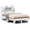 vidaXL Massivholzbett ohne Matratze Wei&szlig; 135x190 cm Kiefernholz