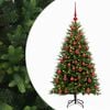 vidaXL K&uuml;nstlicher Weihnachtsbaum mit Kugel 120 cm 150 LEDs