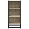 vidaXL Sideboard Sonoma-Eiche 35,5x35x76 cm Holzwerkstoff und Metall