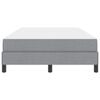 vidaXL Boxspringbett mit Matratze Hellgrau 120 x 190 cm Stoff