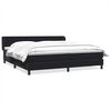 vidaXL Boxspringbett mit Matratzen Schwarz 200x210 cm Samt