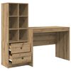 vidaXL Schreibtisch mit Schubladen 2 pcs Artisan-Eiche