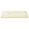 vidaXL Palettenkissen Creme 80x40x12 cm Stoff