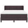 vidaXL Boxspringbett mit Matratze Dunkelbraun 160 x 200 cm Stoff