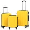 vidaXL Hartschalen-Trolley-Set 3 Stk. Gelb ABS