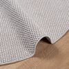 vidaXL Bereichsteppiche Rund LUGO Creme und Grau &Oslash; 200 CM Polyester