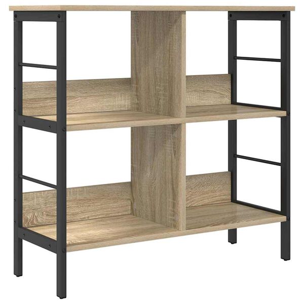 vidaXL B&uuml;cherregal Sonoma-Eiche 82 x 32 x 79 cm Holzwerkstoff