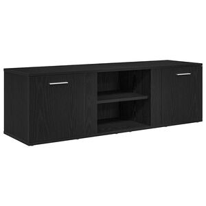vidaXL TV-Schrank Schwarze Eiche 120x34x37 cm Holzwerkstoff