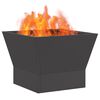 vidaXL Feuerstelle Schwarz 40 x 40 x 35 cm Stahl