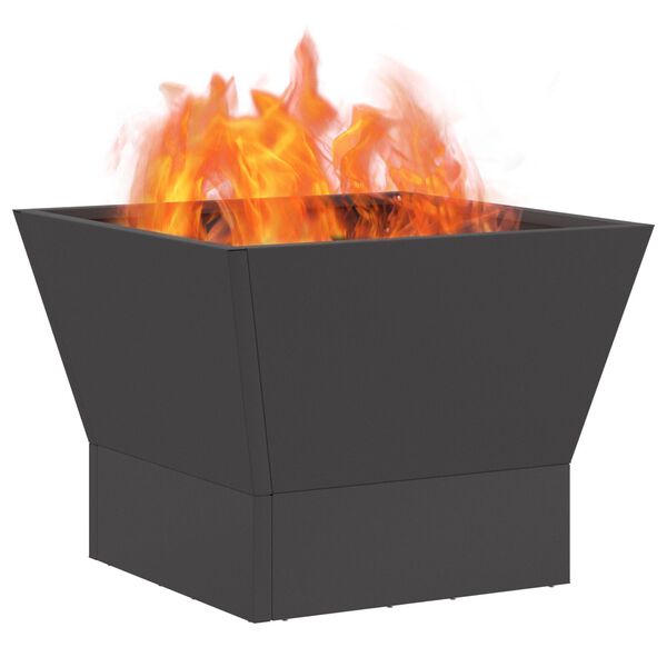 vidaXL Feuerstelle Schwarz 40 x 40 x 35 cm Stahl