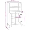 vidaXL Highboard Räuchereiche 60x36x110 cm Holzwerkstoff