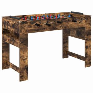 vidaXL Tischfu&szlig;balltisch R&auml;uchereiche 125 x 60,5 x 80 cm Holzwerkstoff