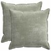 vidaXL Kissenbezug 2 stk. HOUTEN Gr&uuml;n 80 x 80 cm Chenille-Stoff
