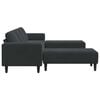 vidaXL Wohnzimmer Couch 3 pcs Schwarz