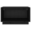 vidaXL TV-Schrank Schwarz 60x35x35 cm Massivholz Kiefer