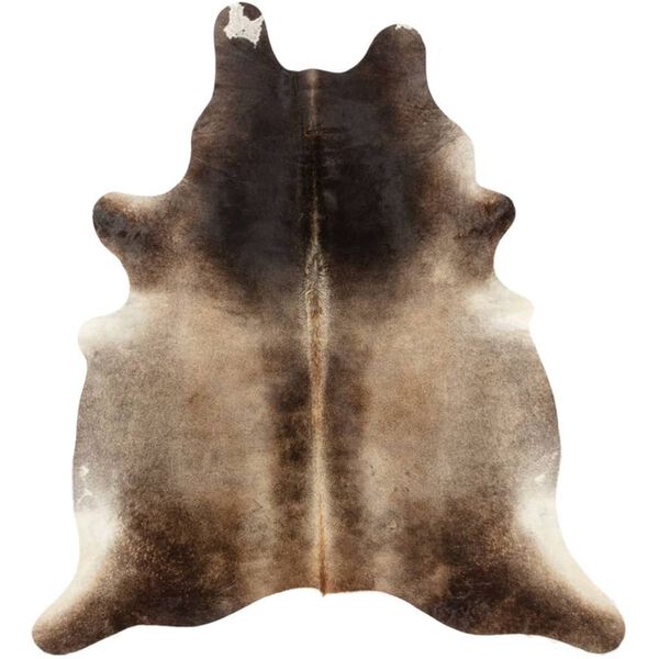 Dutch Lifestyle Teppich Glasgow 190x155 cm Braun und Wei&szlig;