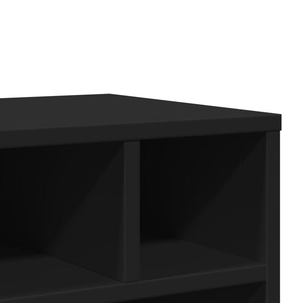 VidaXL Druckerständer Mit Stauraum - Schwarz 49x40x22,5cm Büroregal Aus Holzwerkstoff