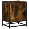 vidaXL Nachttisch R&auml;uchereiche 40x31x50 cm Holzwerkstoff und Metall