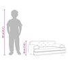 vidaXL Kindersofa Rosa 70x45x30 cm Samt