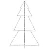 vidaXL Weihnachtsbaum in Kegelform 240 LEDs Indoor Outdoor 118x180 cm