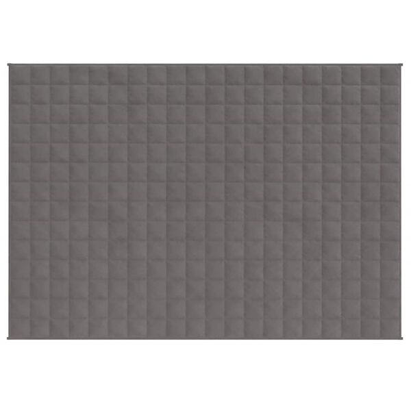 vidaXL Gewichtsdecke Grau 150x200 cm 11 kg Stoff