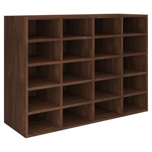 vidaXL Schuhregal Holzwerkstoff 92x30x67,5 cm Braun Eichen-Optik