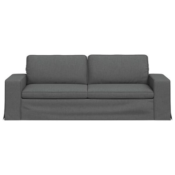 vidaXL Sofa 180cm Dunkelgrau Metall
