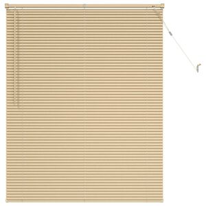 vidaXL Venetianer Jalousie Hellbraun mit Muster 150 x 110 cm PVC