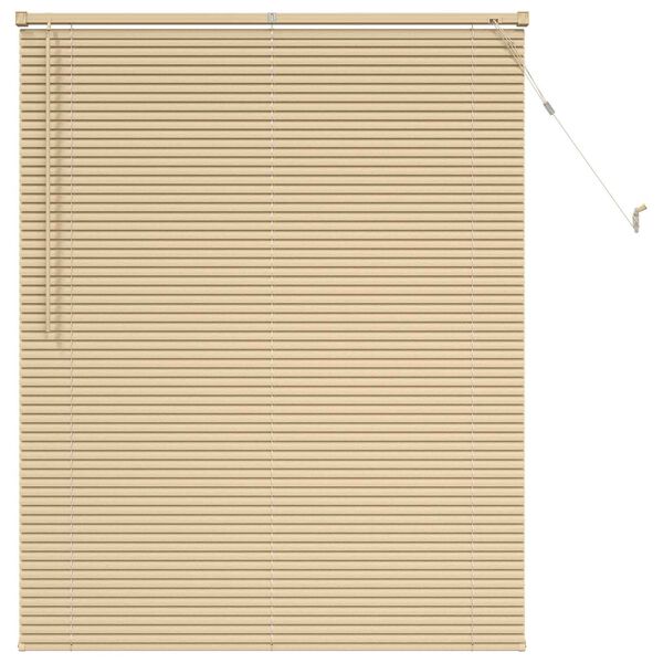 vidaXL Venetianer Jalousie Hellbraun mit Muster 150 x 110 cm PVC