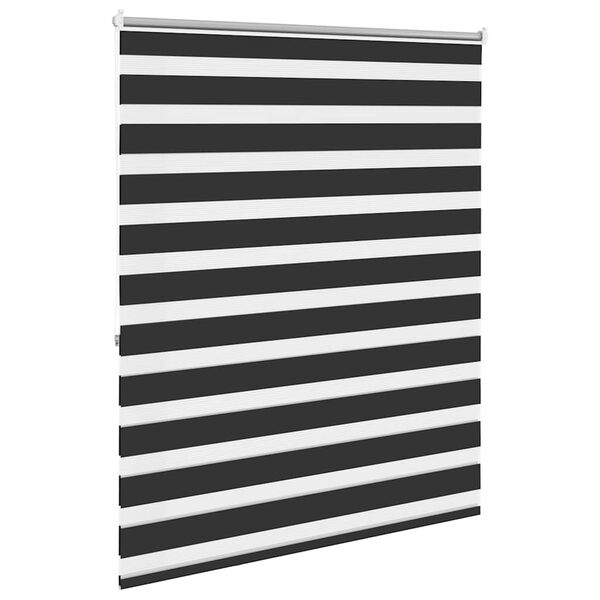 vidaXL Zebra-Rollo 140,9 x 175 cm, Stoffbreite 136,7 cm, schwarz