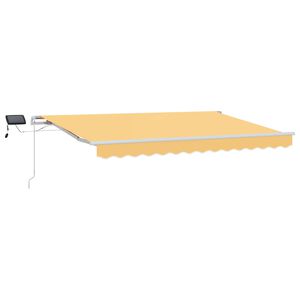 vidaXL Ausziehbare Markise Sand 450 x 350 cm Stoff und Aluminium