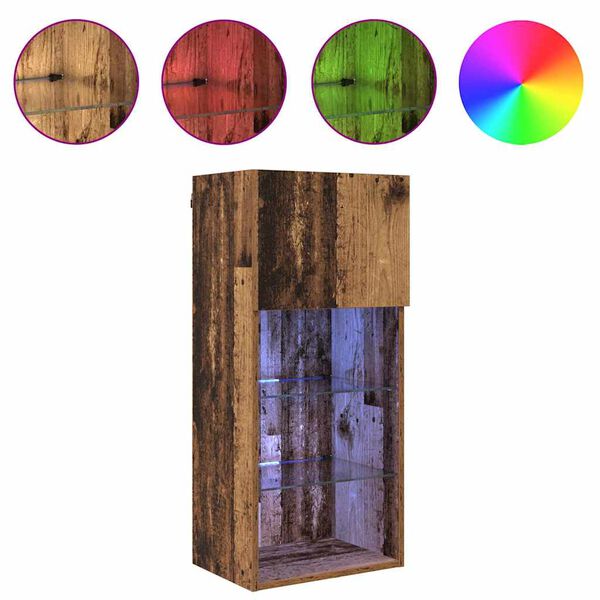 vidaXL Wandmontierte TV-Schr&auml;nke 2 pcs Altholz 40,5 x 30 x 90 cm