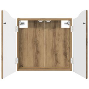 vidaXL Dartboard Schrank Artisan-Eiche 56 x 12 x 63 cm Holzwerkstoff