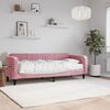 vidaXL Tagesbett mit Matratze Rosa 80x200 cm Samt