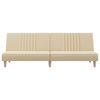 vidaXL Schlafsofa Creme Stoff