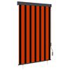 vidaXL Au&szlig;enrollo 120 x 250 cm Orange und Braun