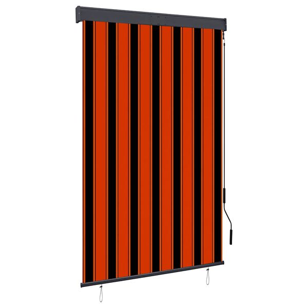 vidaXL Au&szlig;enrollo 120 x 250 cm Orange und Braun