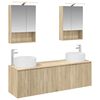 vidaXL Badezimmerschrank-Set 5 Stk. Sonoma-Eiche Holzwerkstoff