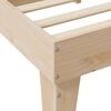 vidaXL Massivholzbett mit Regal ohne Matratze 135x190 cm Kiefer