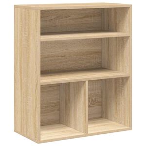 vidaXL B&uuml;cherregal Sonoma-Eiche 60x30x71,5 cm Holzwerkstoff
